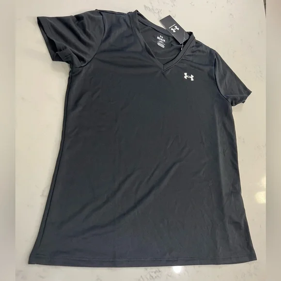 Under Armour Black V-Neck Tee - Picture 2 of 7